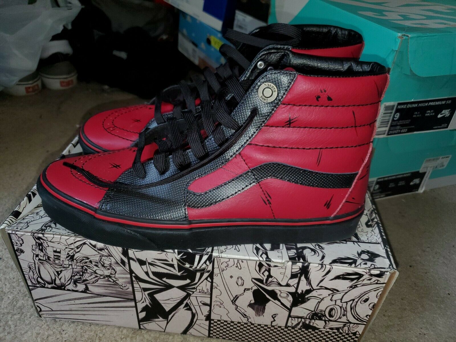 Detail Deadpool Vans Shoes Nomer 31