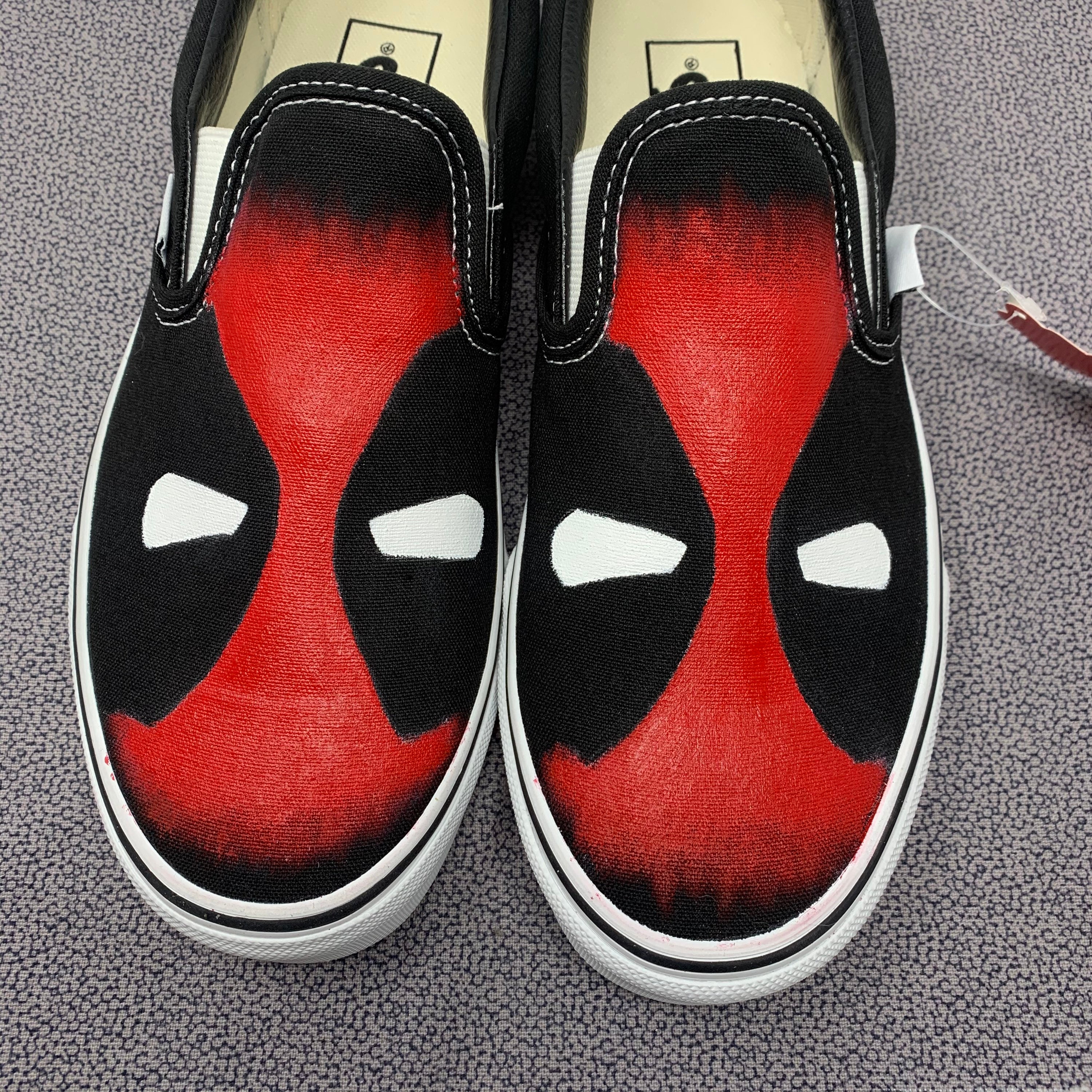 Detail Deadpool Vans Shoes Nomer 34