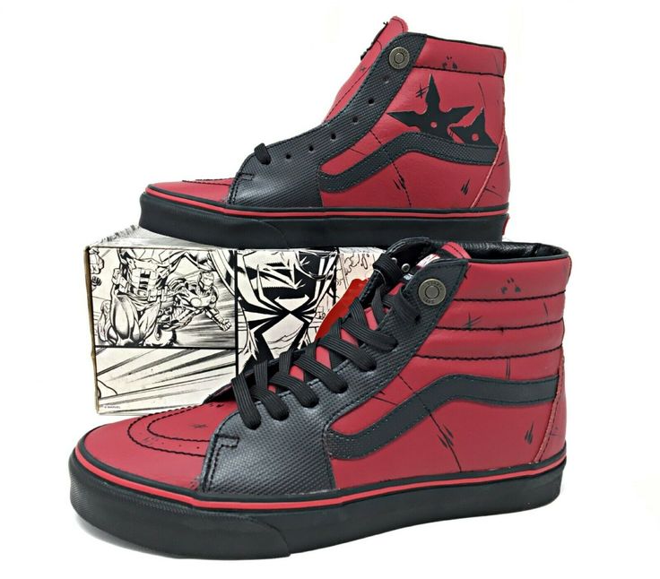 Detail Deadpool Vans Shoes Nomer 6