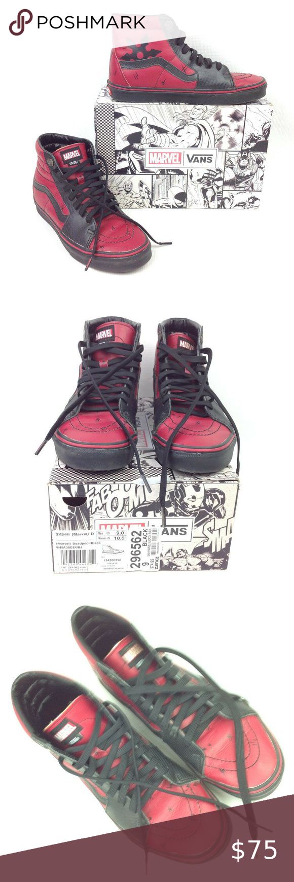 Detail Deadpool Vans Shoes Nomer 51