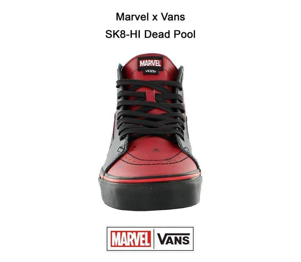 Detail Deadpool Vans Shoes Nomer 57