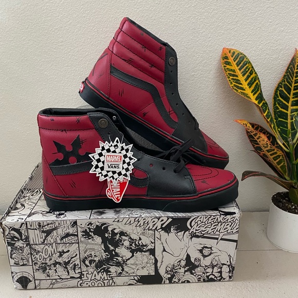 Detail Deadpool Vans Shoes Nomer 58