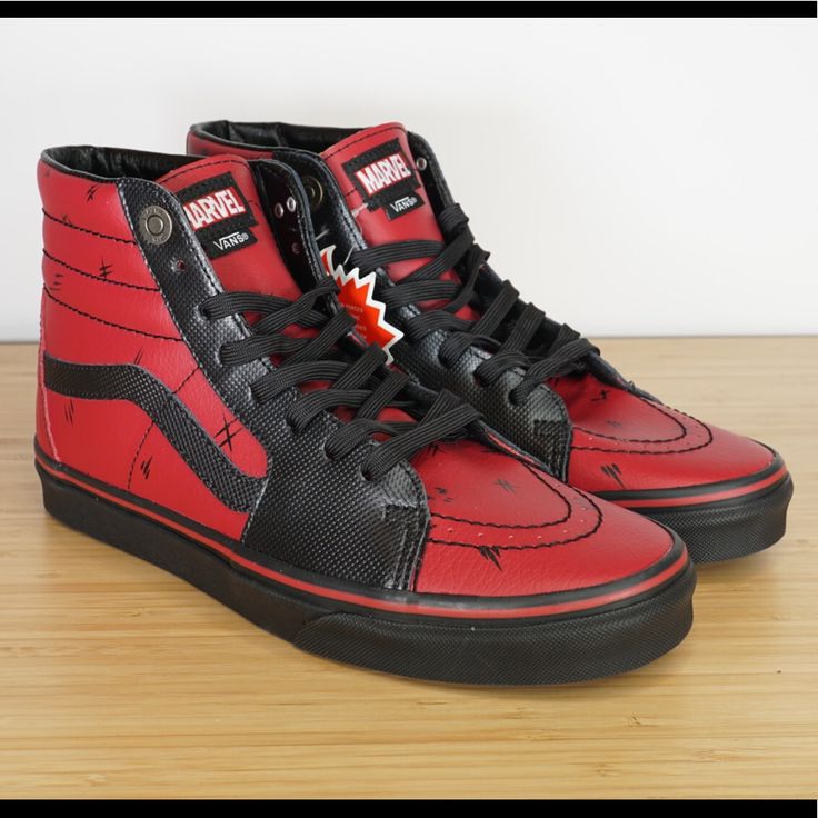 Detail Deadpool Vans Shoes Nomer 10