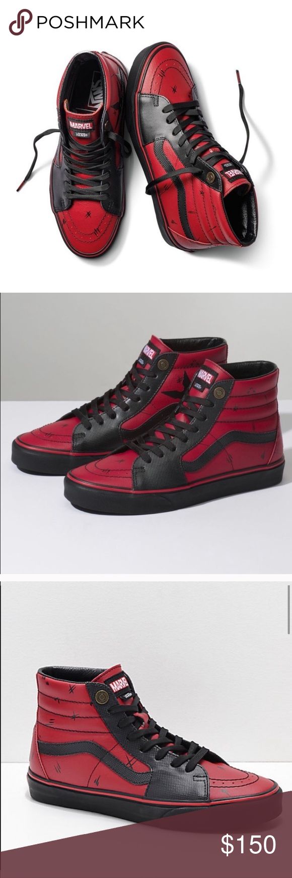 Detail Deadpool Vans Size 12 Nomer 15