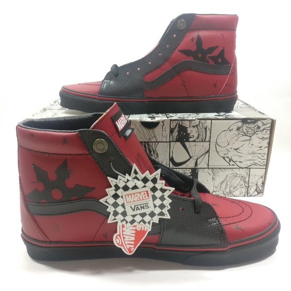 Detail Deadpool Vans Size 12 Nomer 18