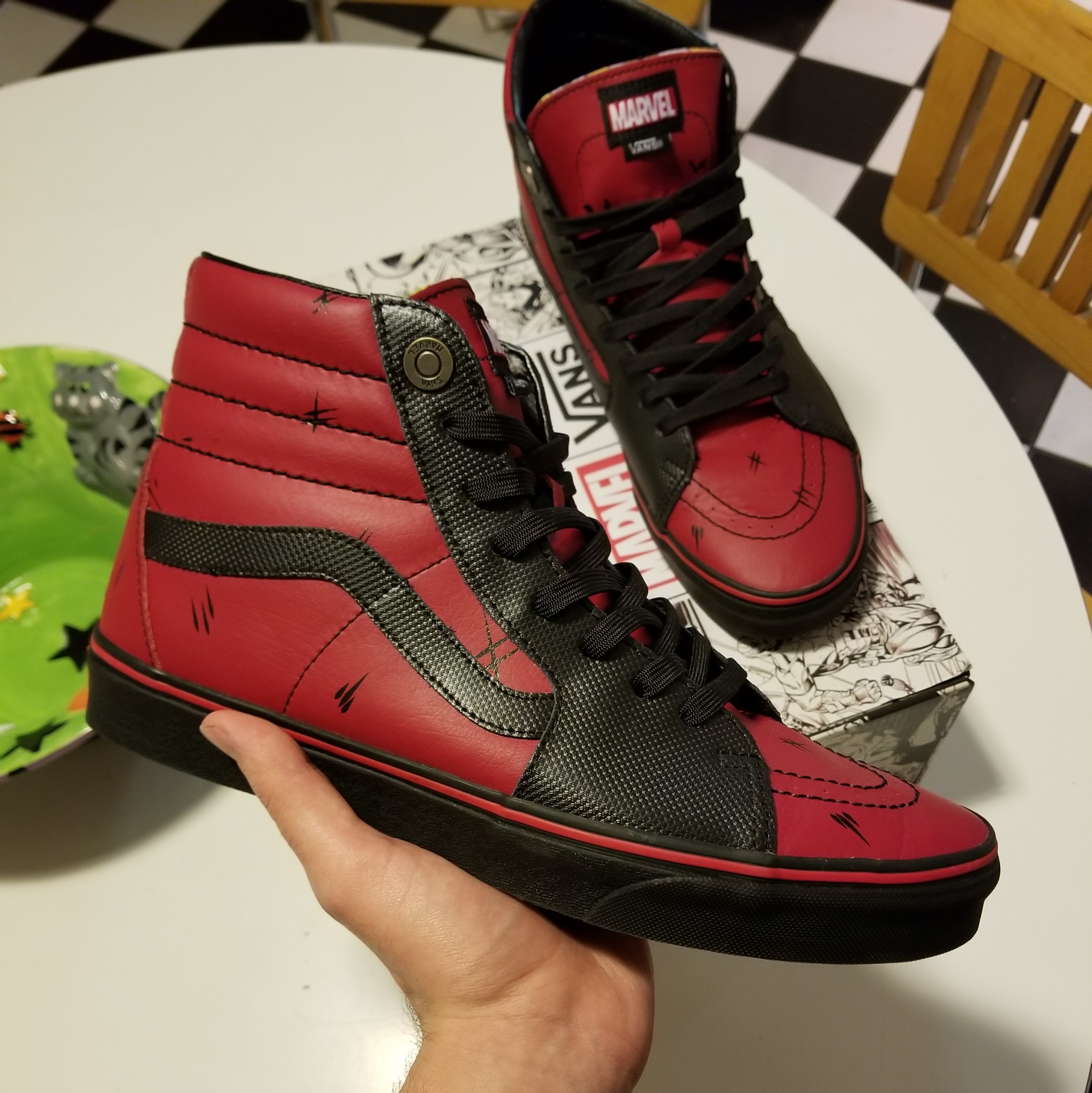 Detail Deadpool Vans Size 12 Nomer 26