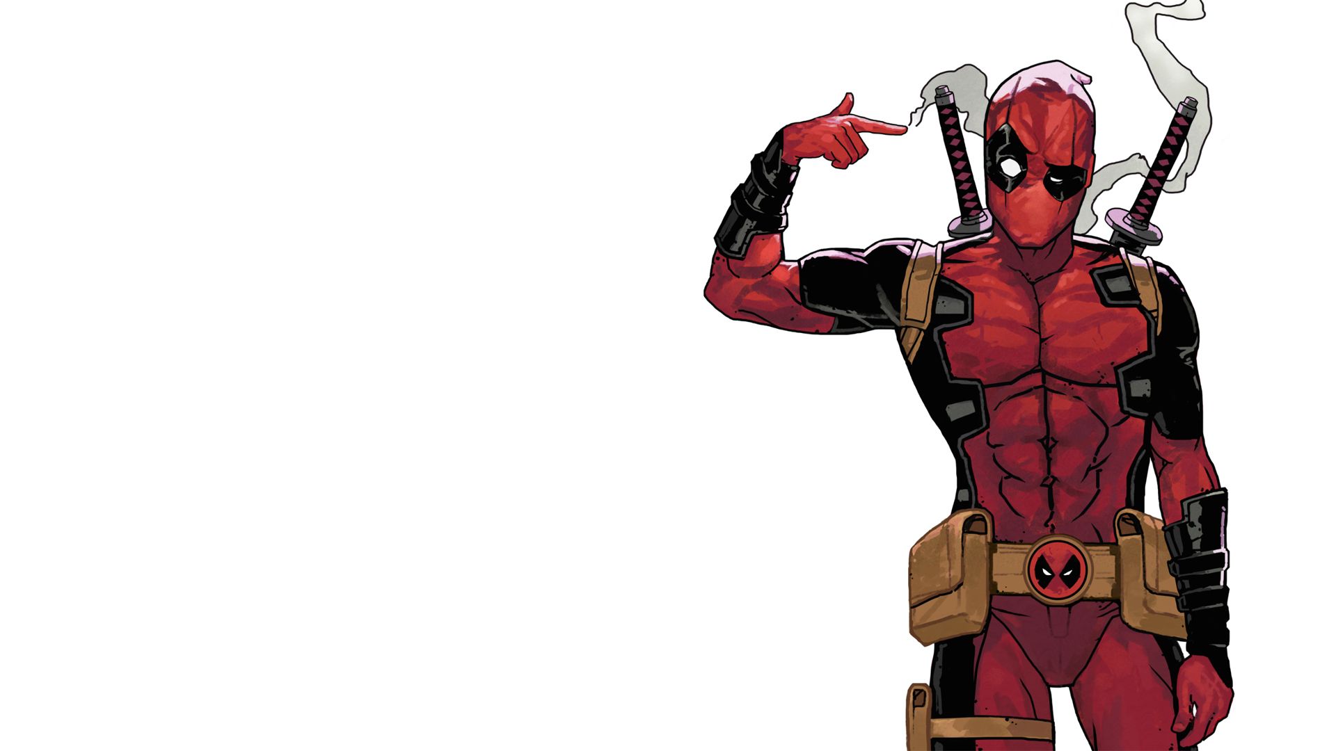 Detail Deadpool White Background Nomer 4