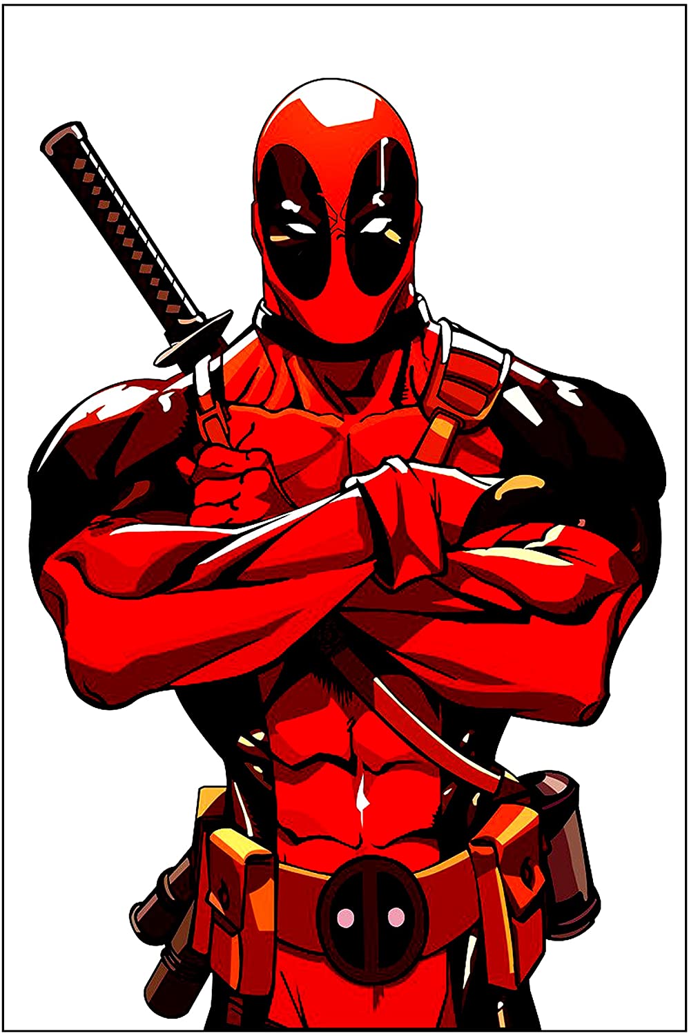 Detail Deadpool White Background Nomer 35