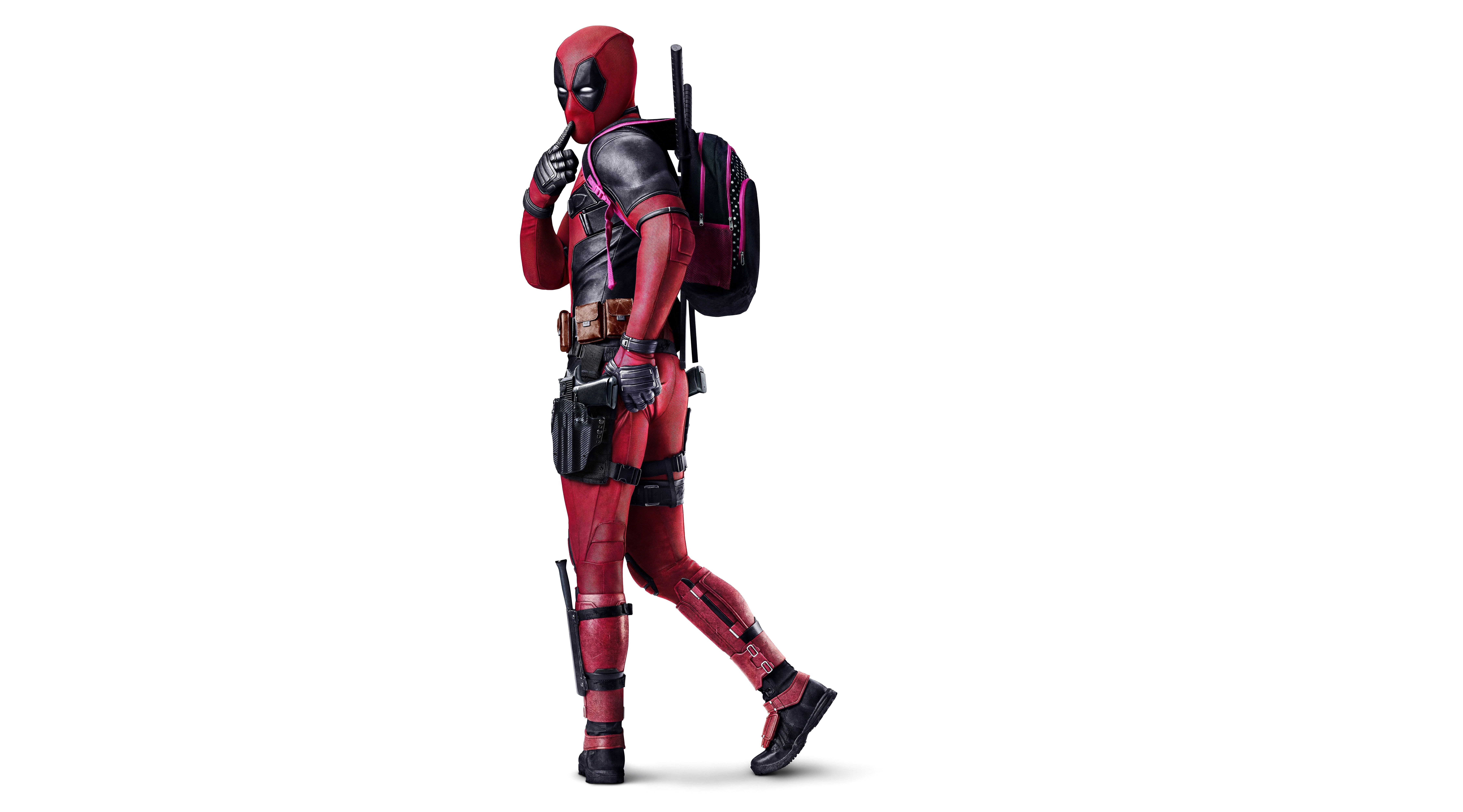 Detail Deadpool White Background Nomer 5
