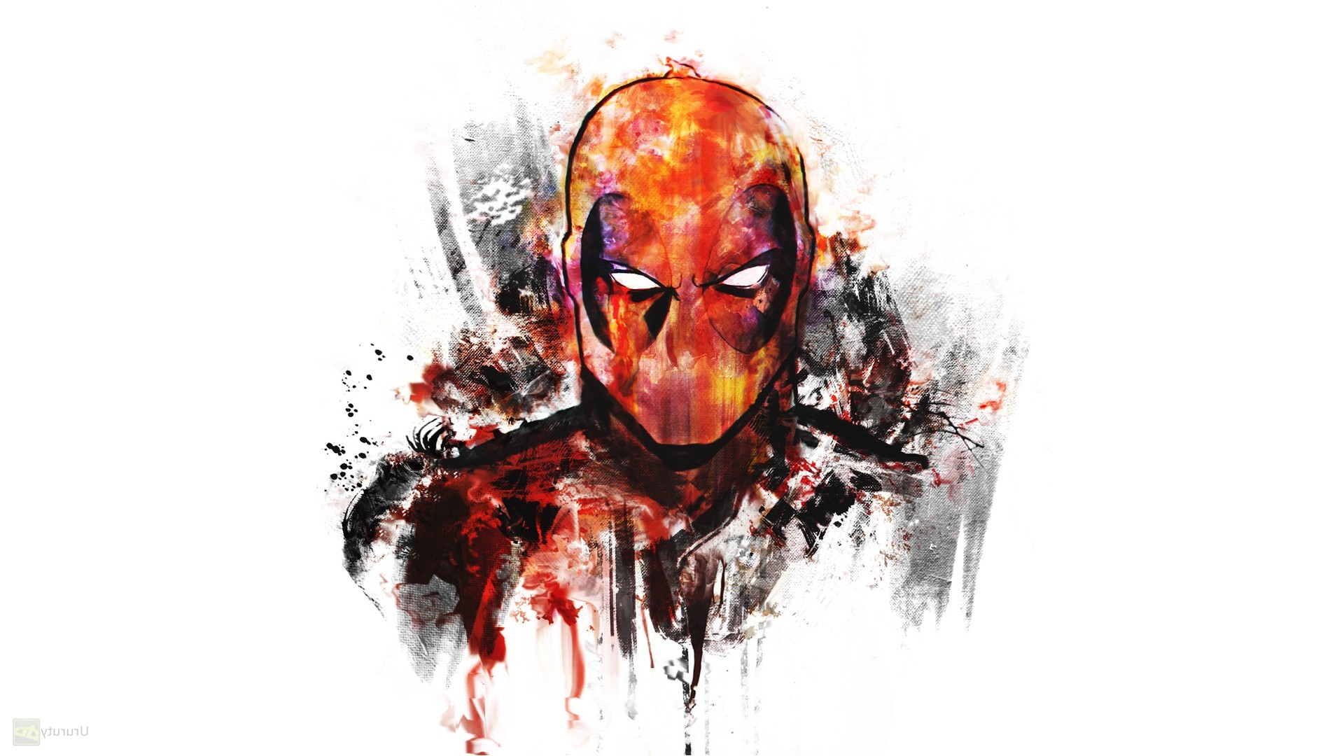 Detail Deadpool White Background Nomer 51