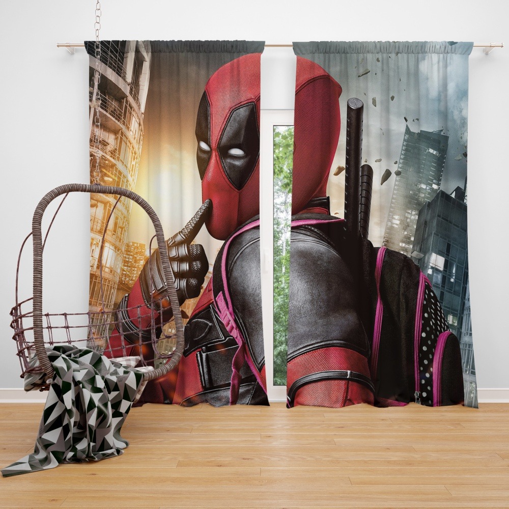 Deadpool Window Curtains - KibrisPDR