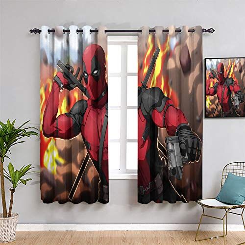 Detail Deadpool Window Curtains Nomer 15