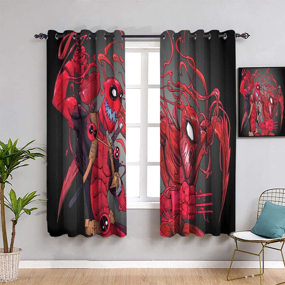 Detail Deadpool Window Curtains Nomer 22