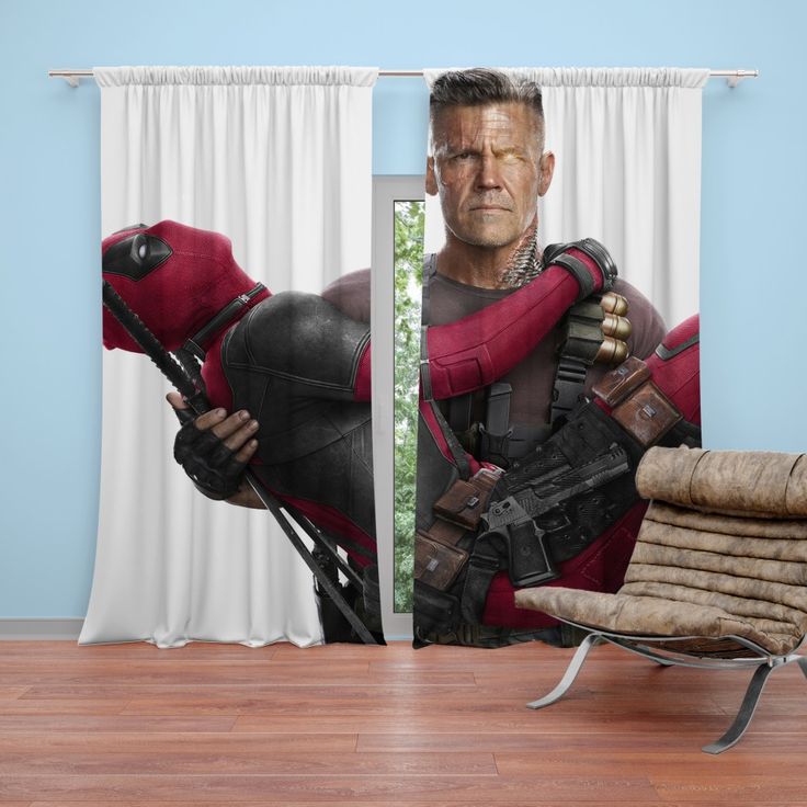 Detail Deadpool Window Curtains Nomer 29