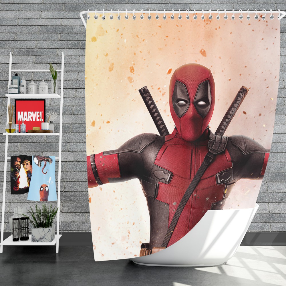 Detail Deadpool Window Curtains Nomer 38