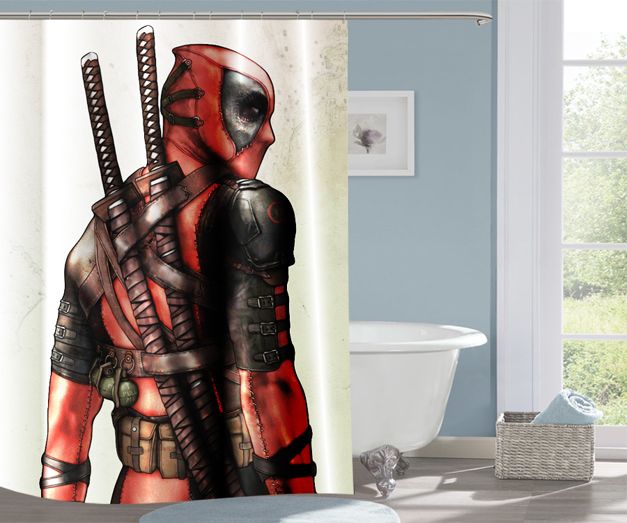 Detail Deadpool Window Curtains Nomer 45