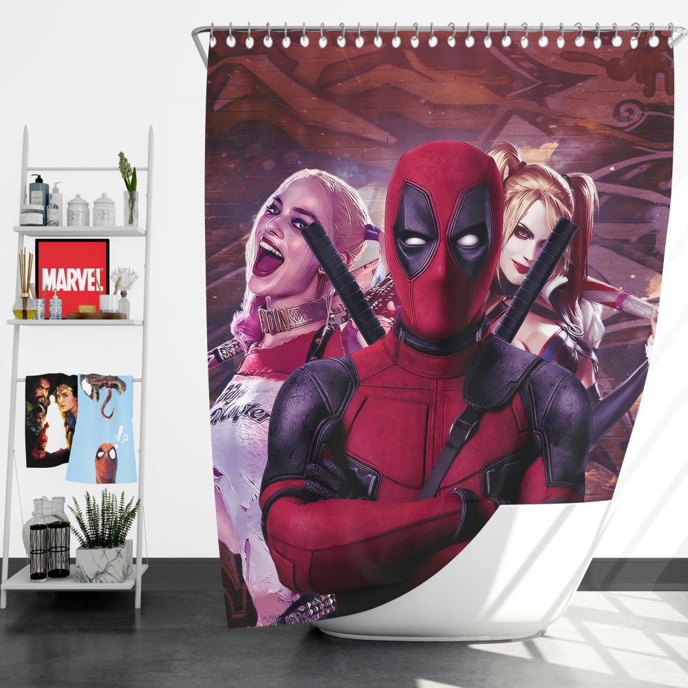 Detail Deadpool Window Curtains Nomer 49