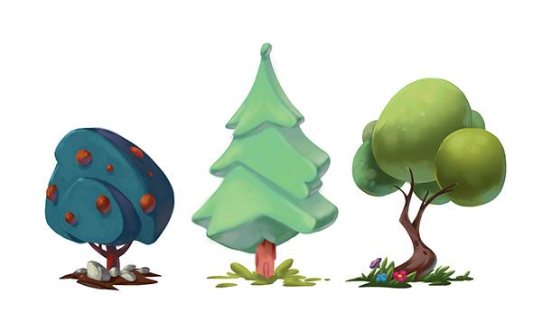 Detail Tree Concept Art Nomer 9