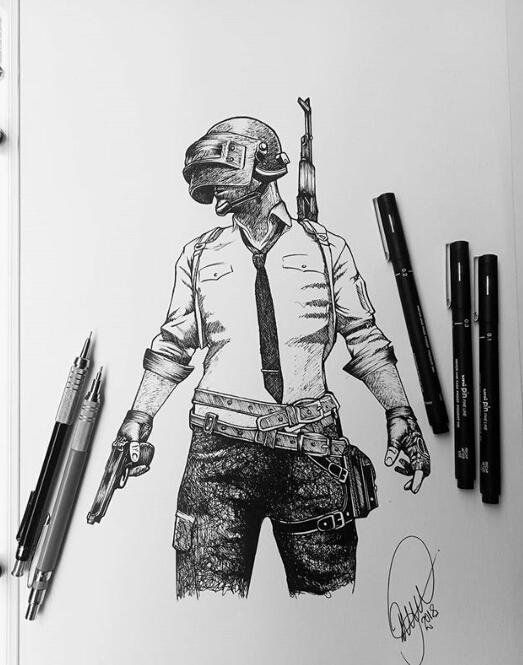 Detail Gambar Pubg Pensil Nomer 13