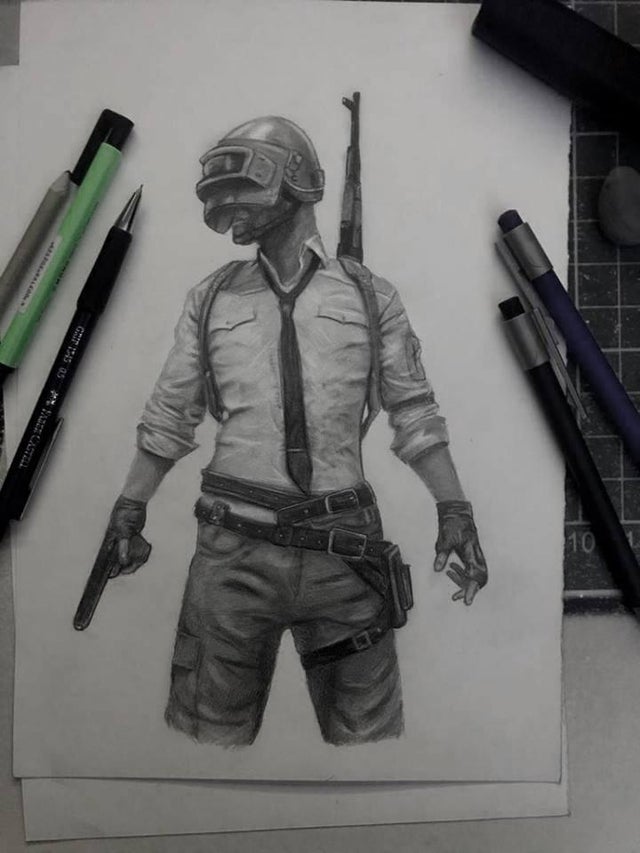 Detail Gambar Pubg Pensil Nomer 28