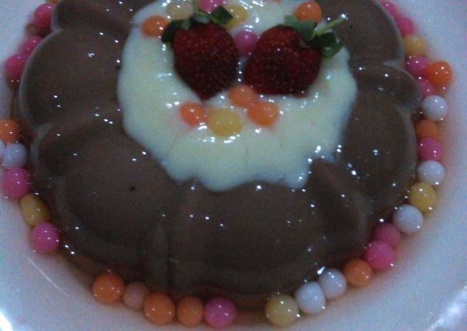 Detail Gambar Puding Coklat Vla Vanila Nomer 37