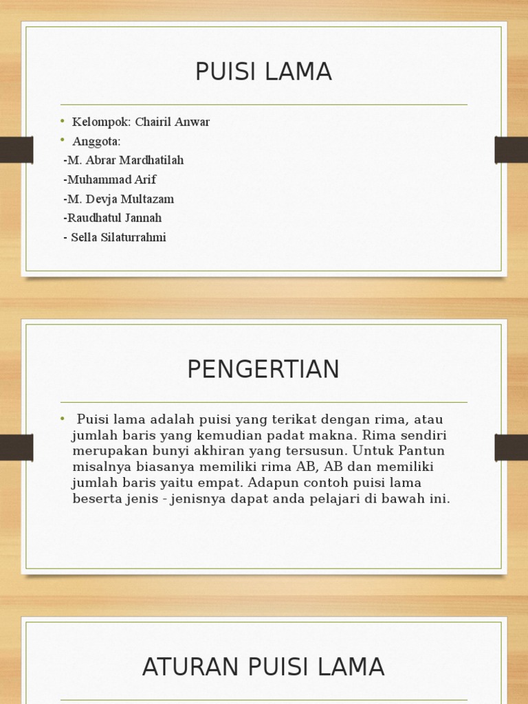 Detail Gambar Puisi Lama Nomer 14