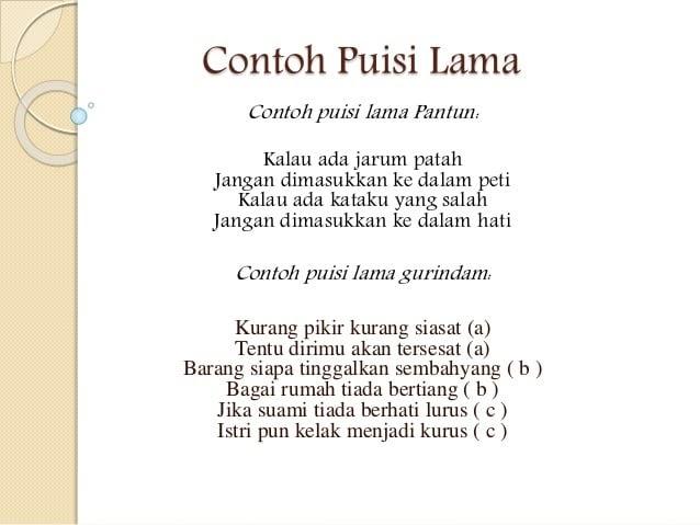 Detail Gambar Puisi Lama Nomer 17