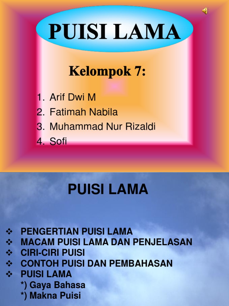 Detail Gambar Puisi Lama Nomer 47