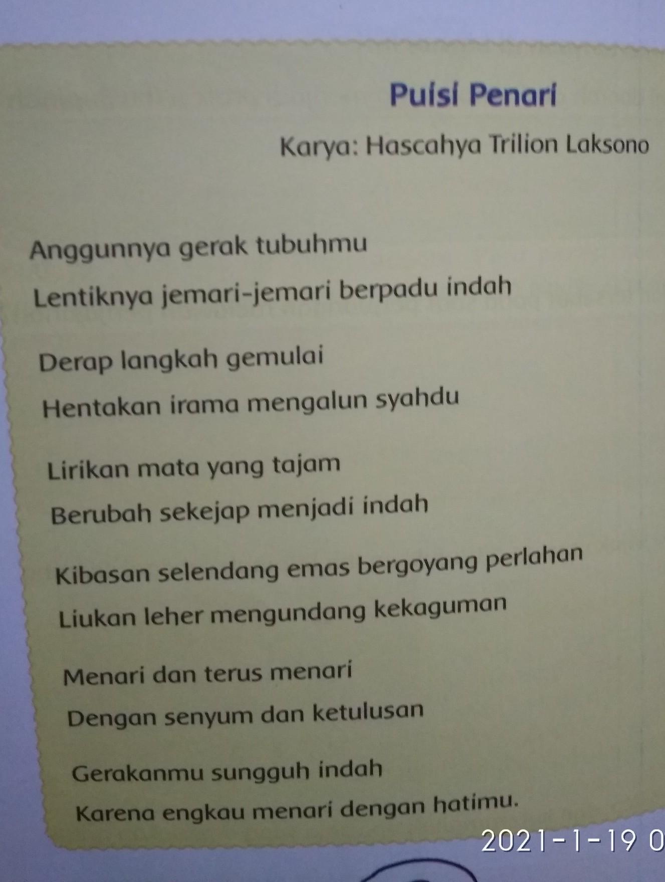 Detail Gambar Puisi Penari Nomer 4