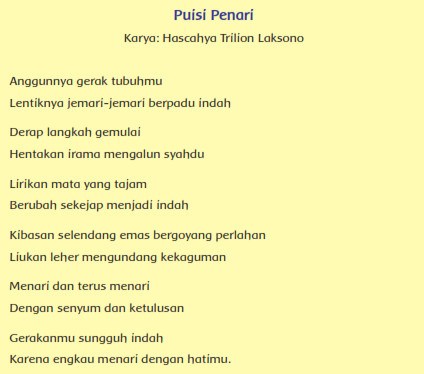 Detail Gambar Puisi Penari Nomer 39