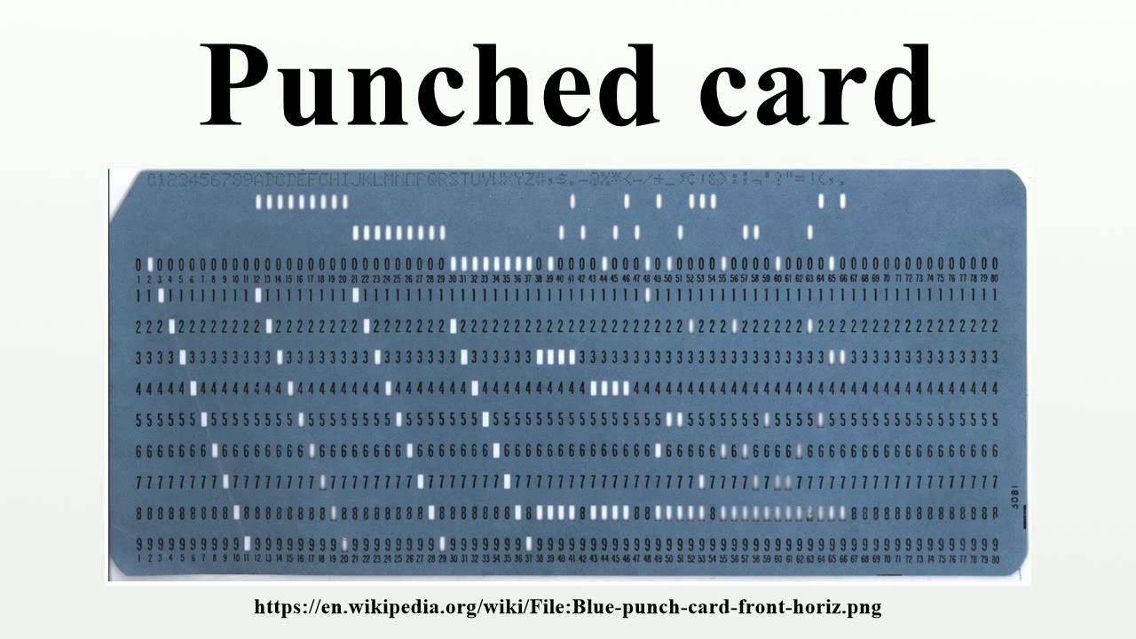 Detail Gambar Punched Card Nomer 8