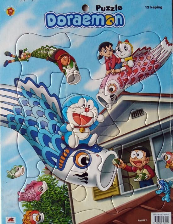 Detail Gambar Puzzle Doraemon Kreasi 3d Nomer 17