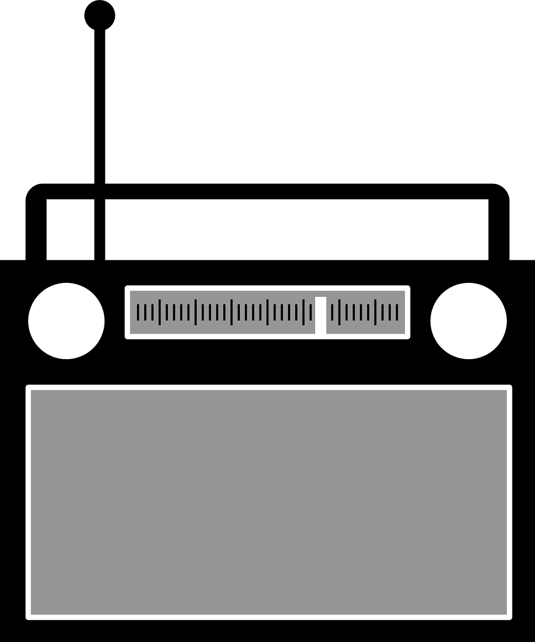 Detail Gambar Radio Kartun Hitam Putih Nomer 19