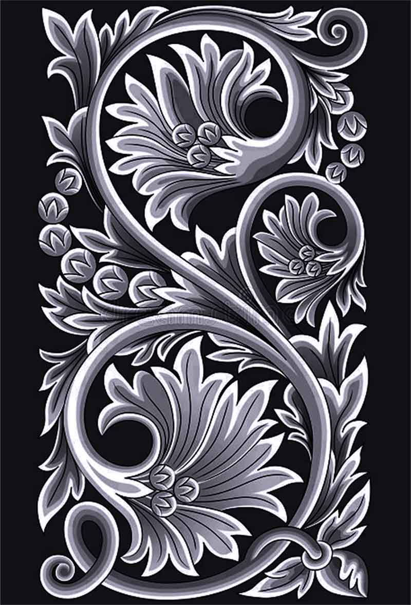 Detail Gambar Ragam Hias Gubahan Dari Bentuk Bunga Nomer 6