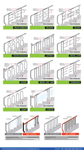 Detail Gambar Railing Tangga Stainless Minimalis Nomer 47