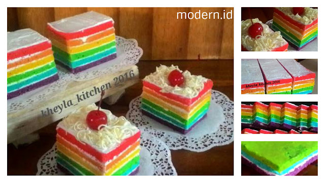 Detail Gambar Rainbow Cake Ulang Tahun Nomer 14