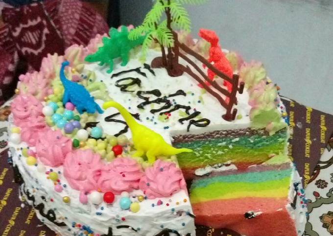 Detail Gambar Rainbow Cake Ultah Nomer 19