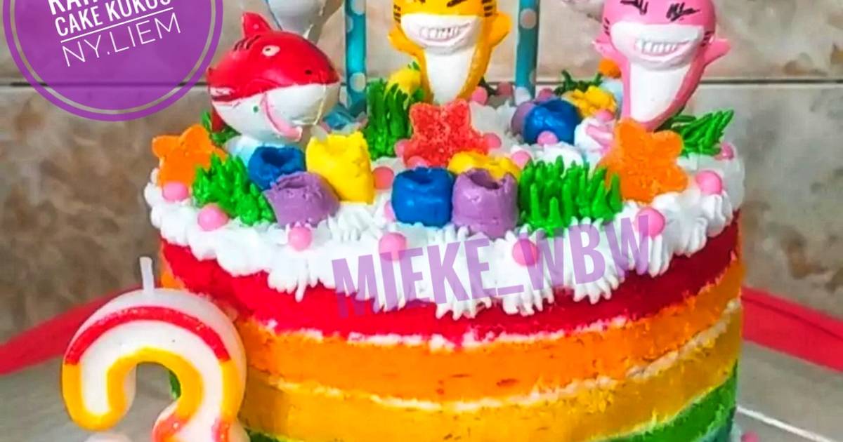Detail Gambar Rainbow Cake Ultah Nomer 4