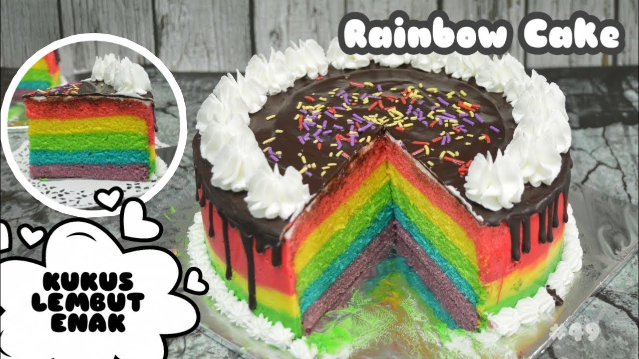 Detail Gambar Rainbow Cake Ultah Nomer 40