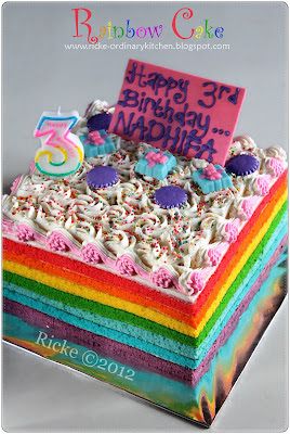 Detail Gambar Rainbow Cake Ultah Nomer 45