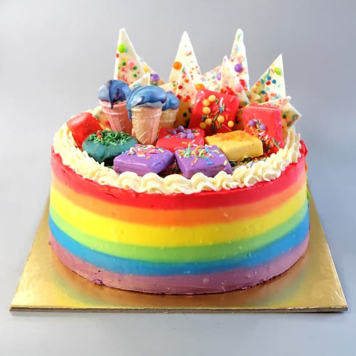 Detail Gambar Rainbow Cake Ultah Nomer 50