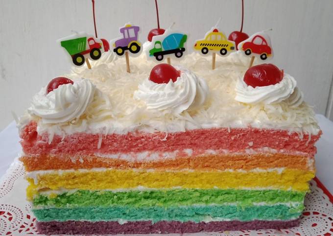 Detail Gambar Rainbow Cake Ultah Nomer 55