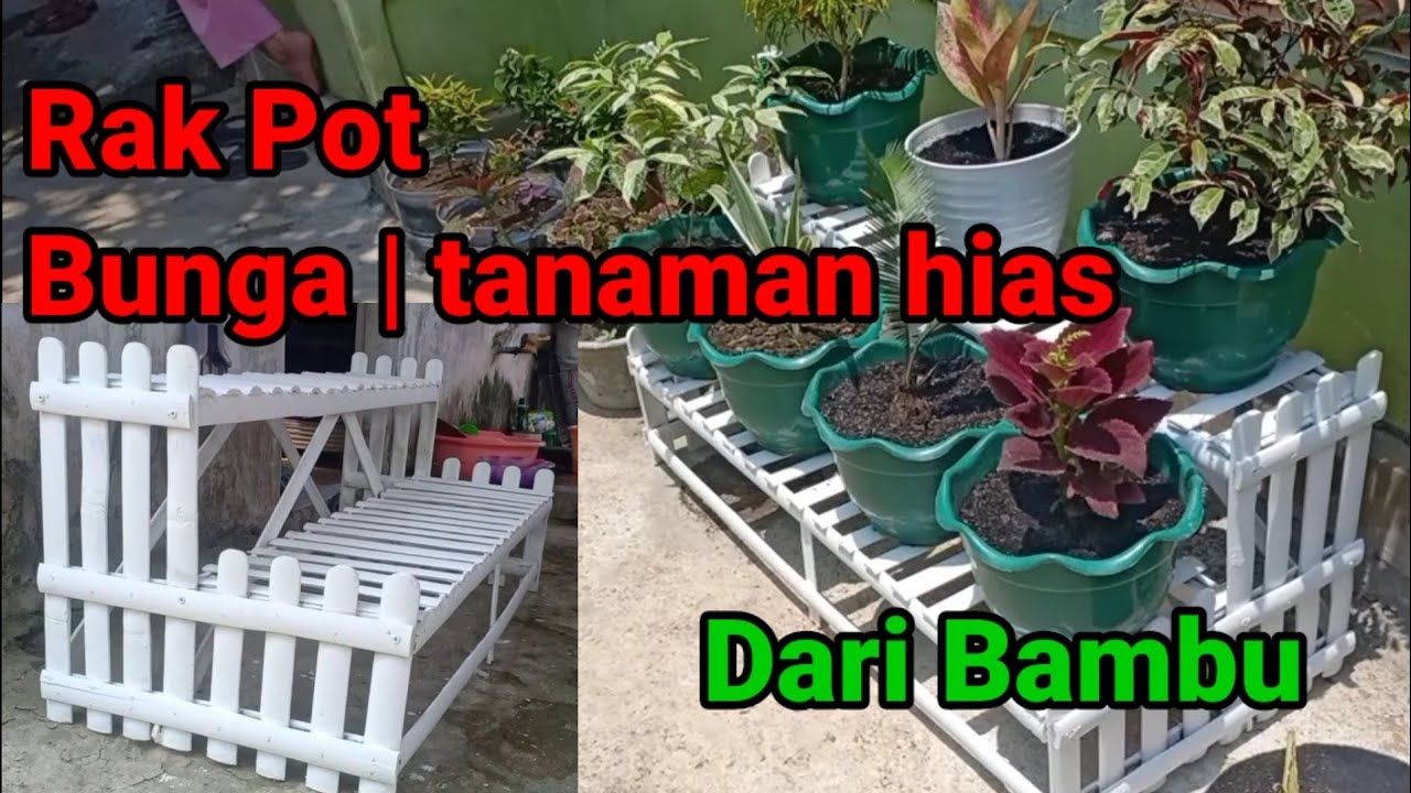 Download Gambar Rak Pot Bunga Dari Bambu Nomer 44