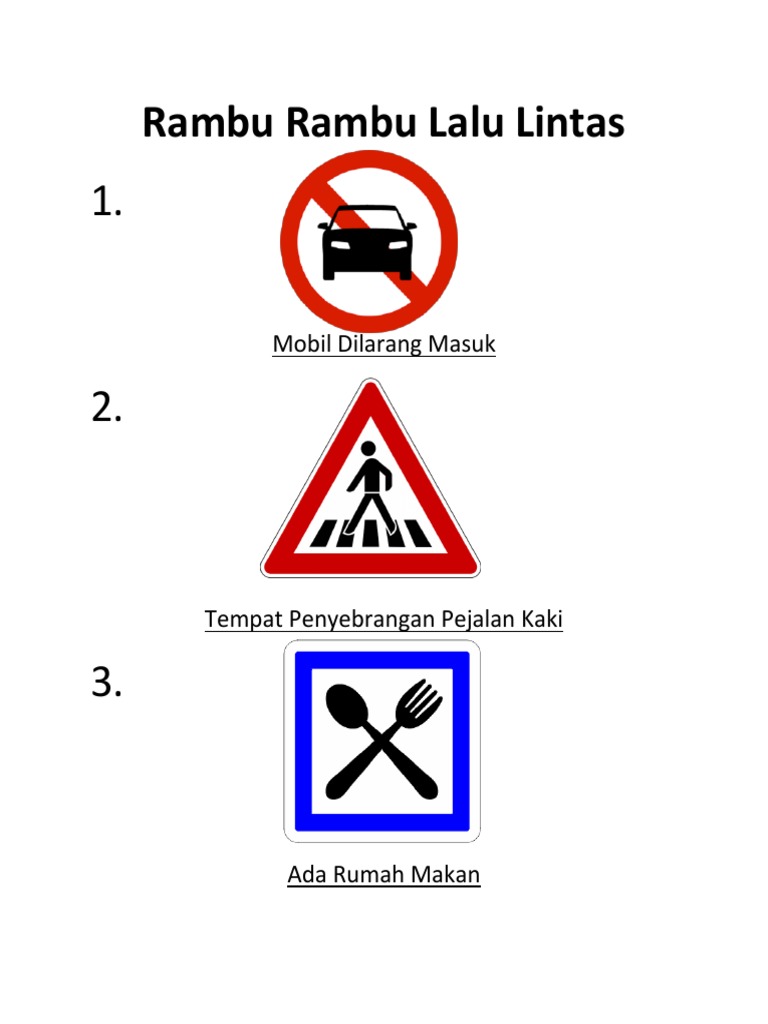 Detail Gambar Rambu Lalu Lintas Rumah Makan Nomer 20