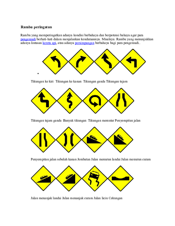 Detail Gambar Rambu Tikungan Ke Kanan Nomer 40