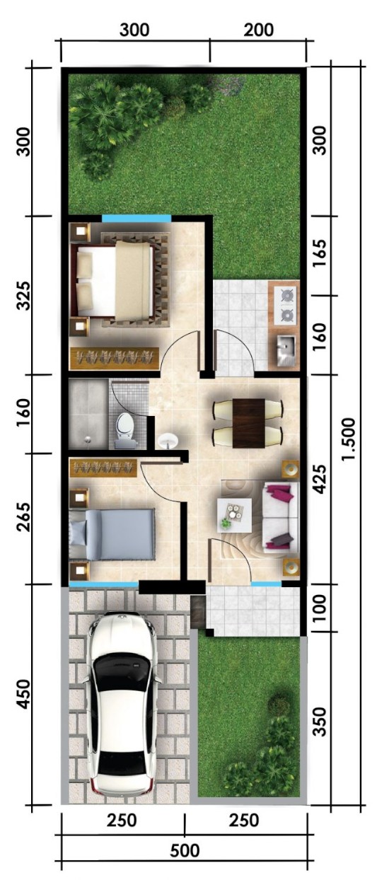 Detail Gambar Rancangan Rumah Minimalis Ukura 5 Meter12 Meter Nomer 27