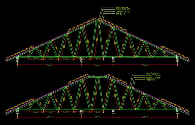 Detail Gambar Rangka Atap Baja Ringan Nomer 44