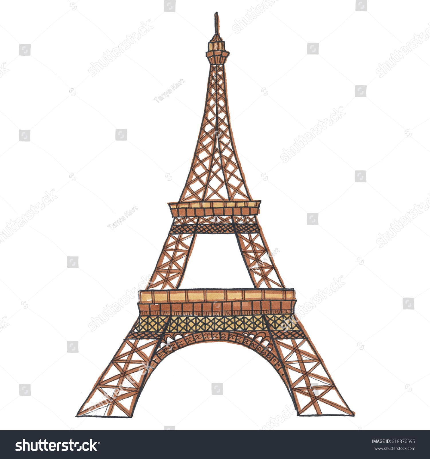 Detail Gambar Rangka Menara Eiffel Paris Nomer 38
