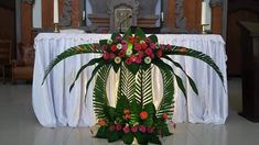 Detail Gambar Rangkaian Bunga Altar Gereja Nomer 5