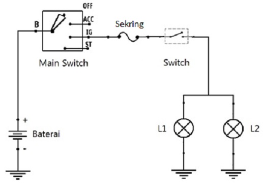 Detail Gambar Rangkaian Lampu Nomer 19